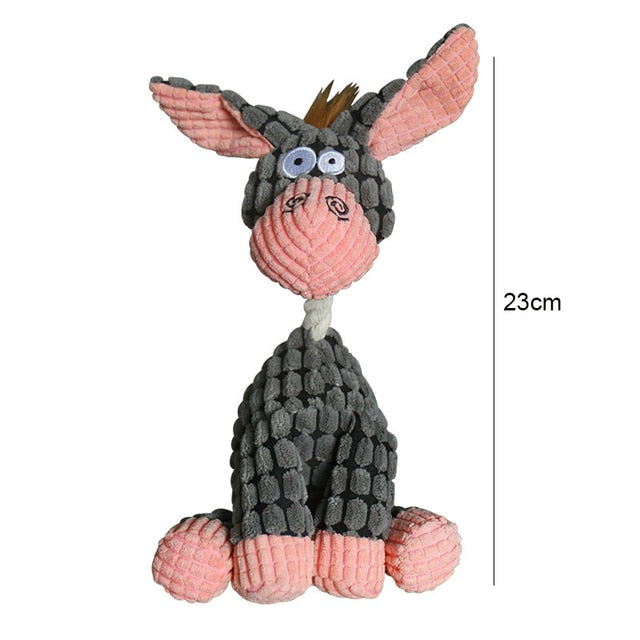 Corduroy Squeaky Chew Toy