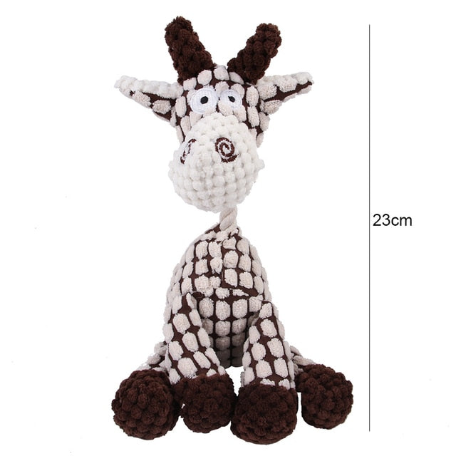 Corduroy Squeaky Chew Toy