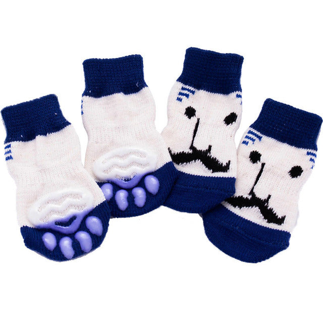 4 Pcs Set Knitted Pet Socks