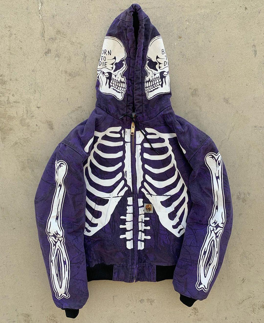 Men's Skeleton with Skull Hoodie