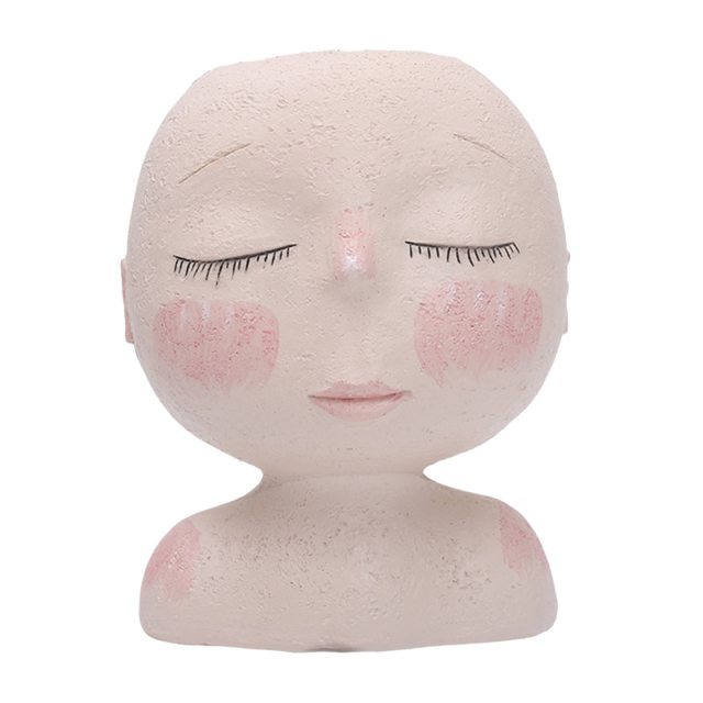 Girls Face Flower Planter