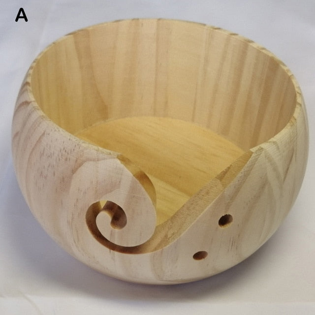 Wooden Yarn Storage Bowl