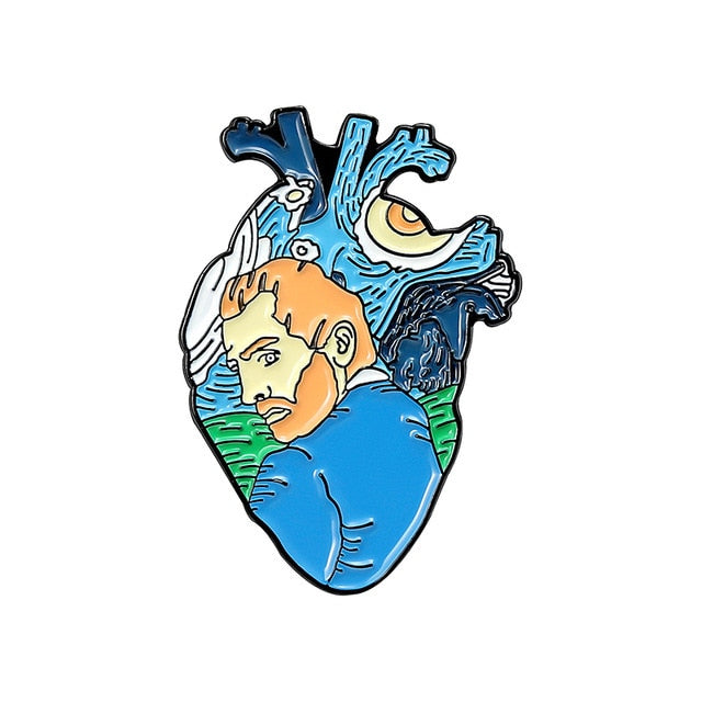 Enamel Heart Pin