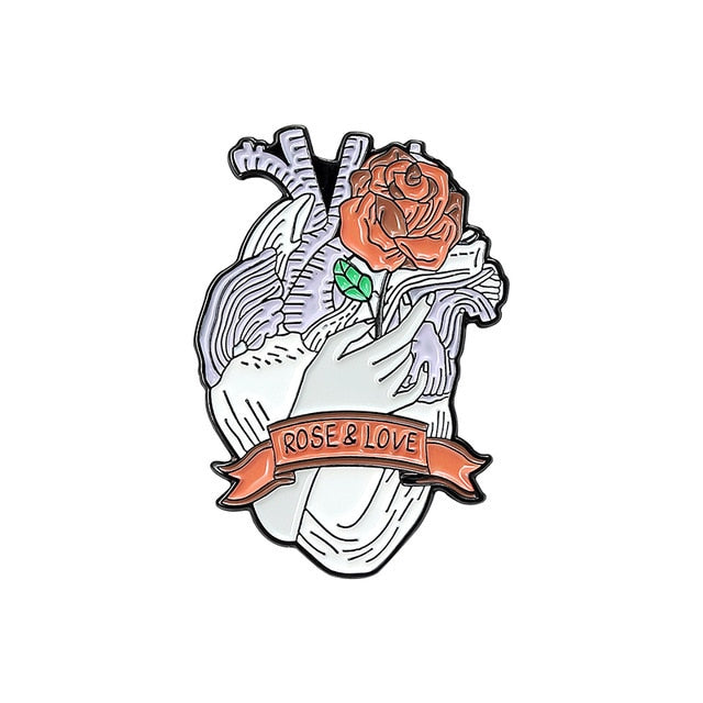 Enamel Heart Pin