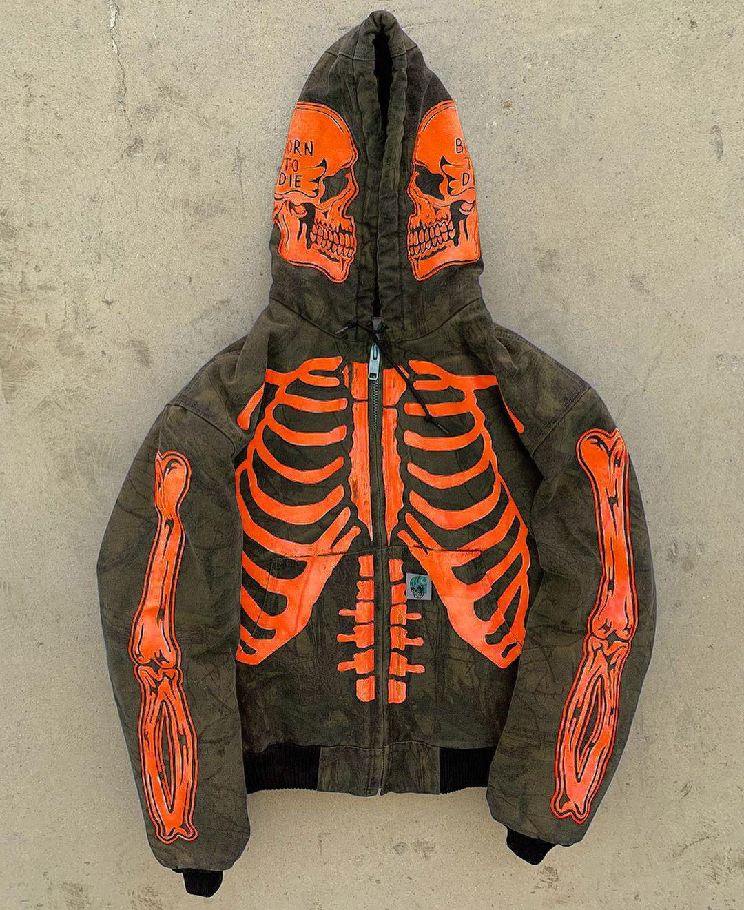 Men's Skeleton with Skull Hoodie