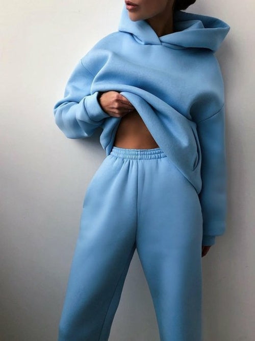 Essential Winter Hoodie Sweatsuit Set