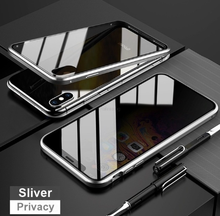 Magnetic Privacy Metal Case for iPhone