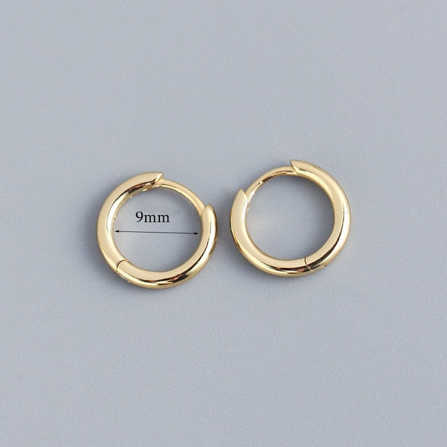 Stainless Steel Minimalist Huggie Hoop Earrings