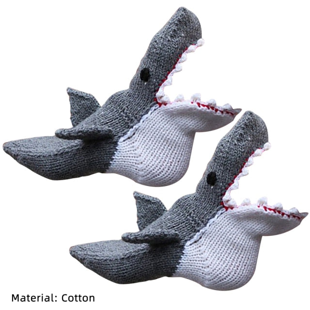 3D Shark Chameleon Crocodile Fish Dragon Knitted Socks