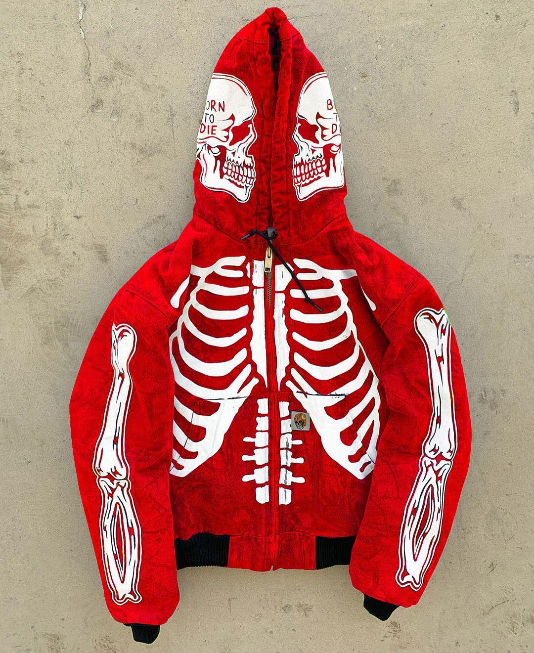 Men's Skeleton with Skull Hoodie