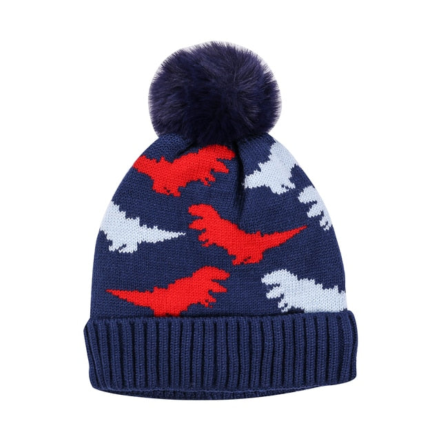 Lined Dinosaur Hat for Kids