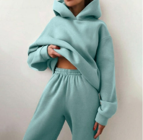 Essential Winter Hoodie Sweatsuit Set