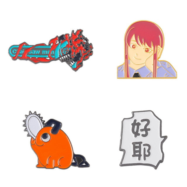 Japan and Hell Mascot Anime Enamel Pins