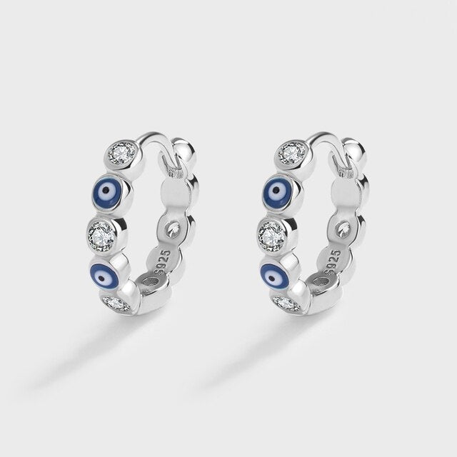 Sapphire Round Diamond Earrings