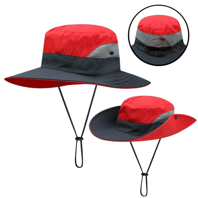 Wide Brim Summer Sun Hat with UV Protection