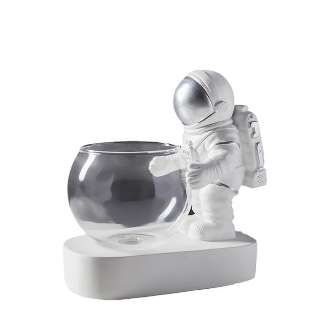 Astronaut or Scuba Diver Decorative Vase with Lights