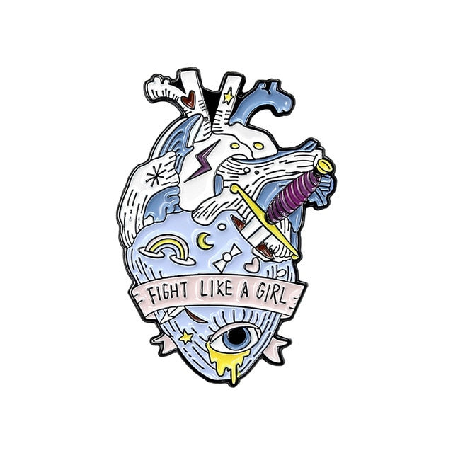 Enamel Heart Pin