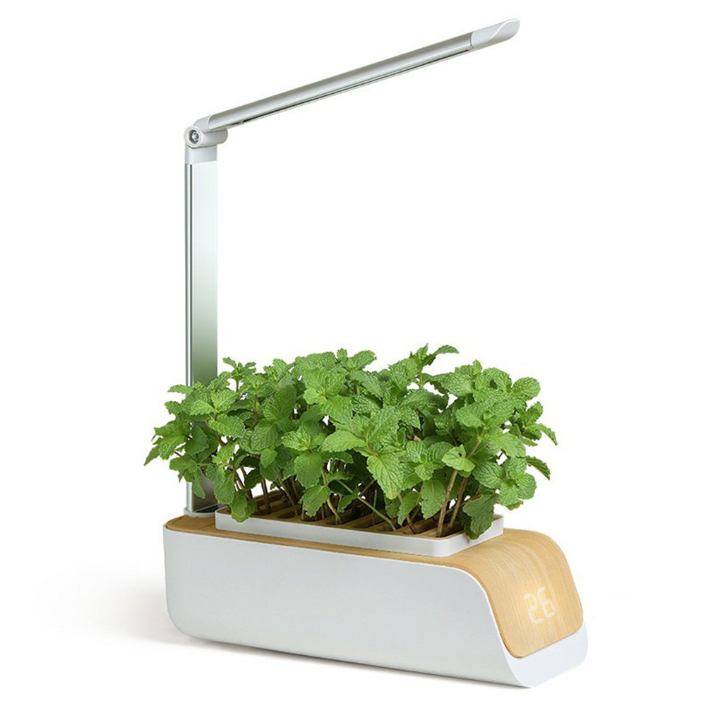 Self-Watering Flower Pot with Grow Light