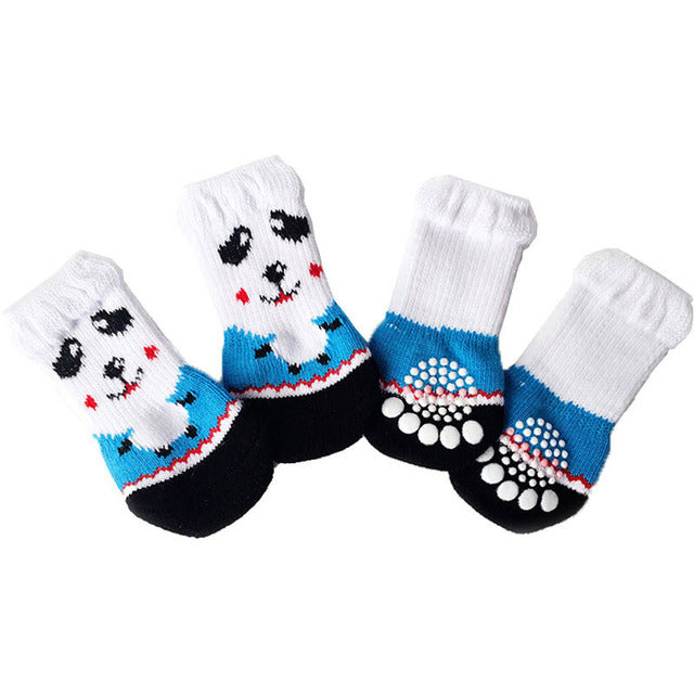 4 Pcs Set Knitted Pet Socks