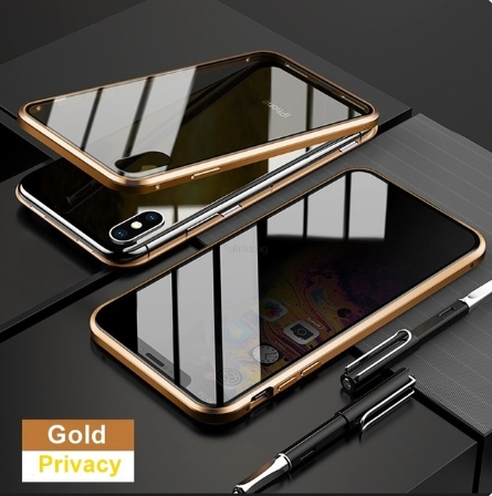 Magnetic Privacy Metal Case for iPhone