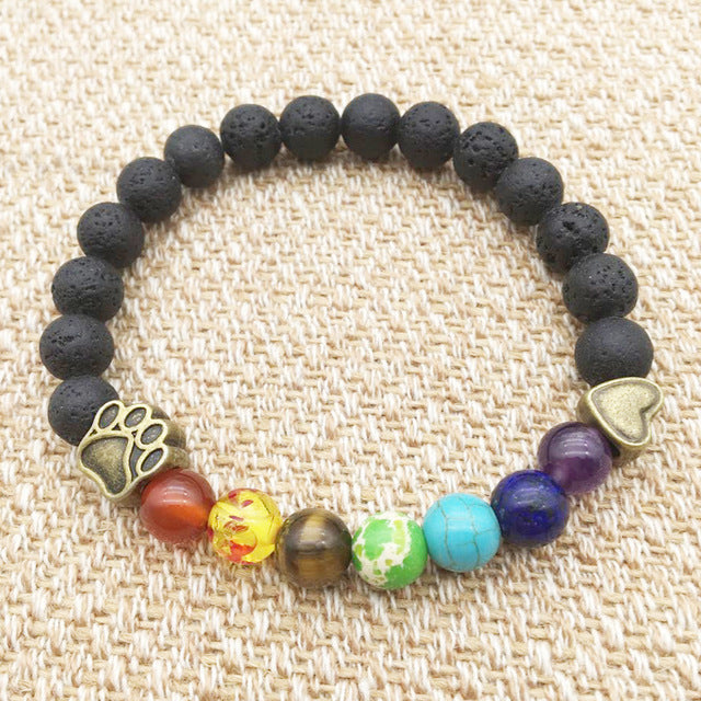 Footprint Stone Bracelets