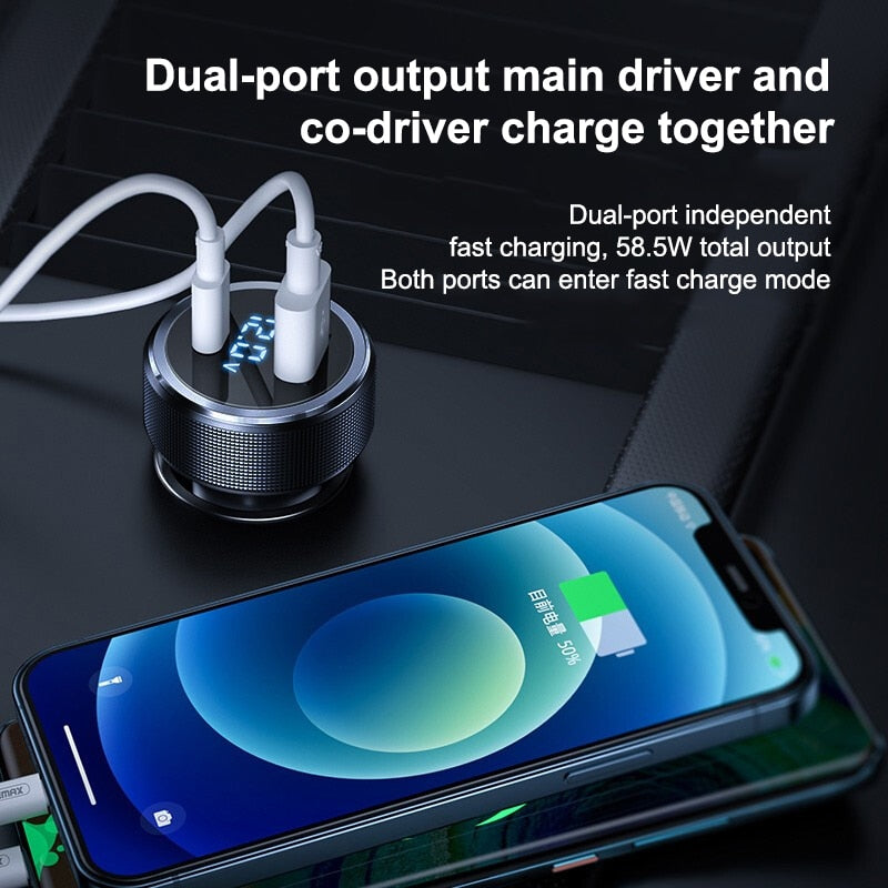 Metal Alloy Car Ultra Fast Charger