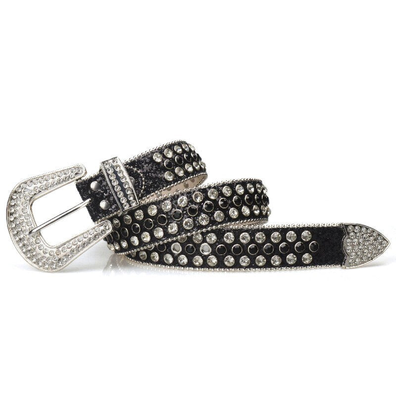 Rhinestone Studded Belt