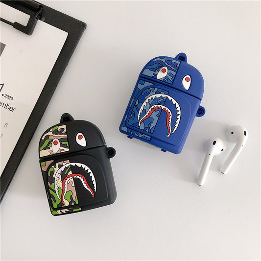 Shark Backpack AirPods Case