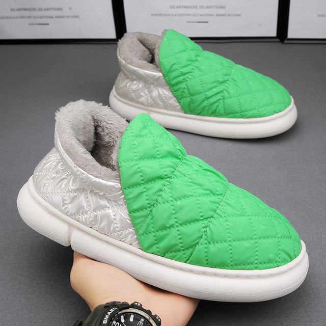 Waterproof Unisex Plush Slip-on Shoes