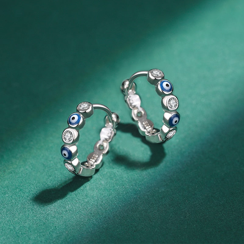 Sapphire Round Diamond Earrings