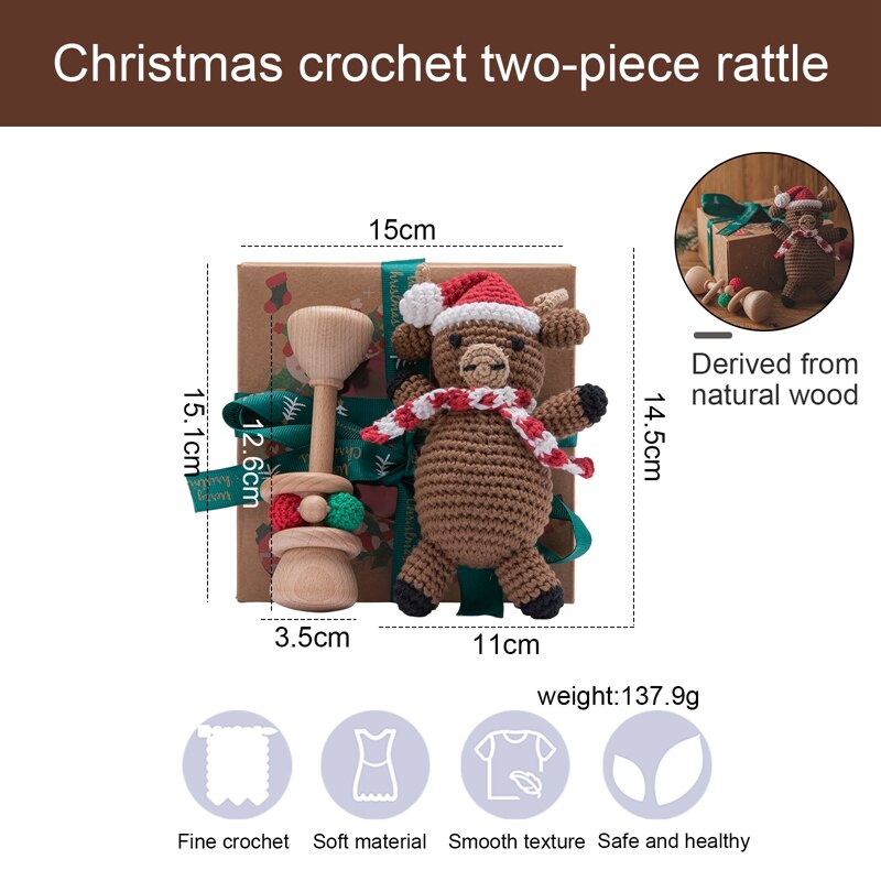 Crochet Christmas Rattles