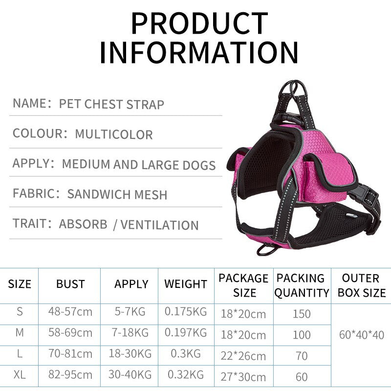 Airtag Pet Harness and  Vest Set