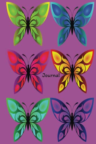 Journal: Six Butterflies hardcover journal