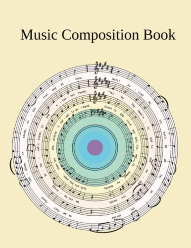 Music Manuscript Notebook: Wheel of Color