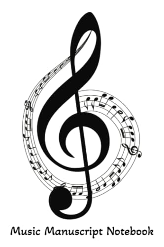 Music Manuscript Notebook: Treble Clef