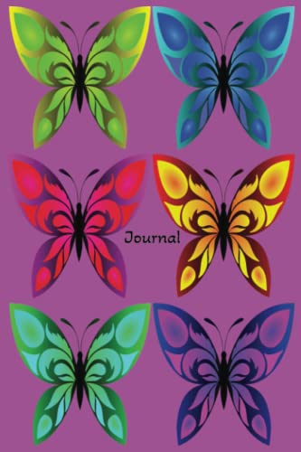 Journal: Six Butterflies paperback journal