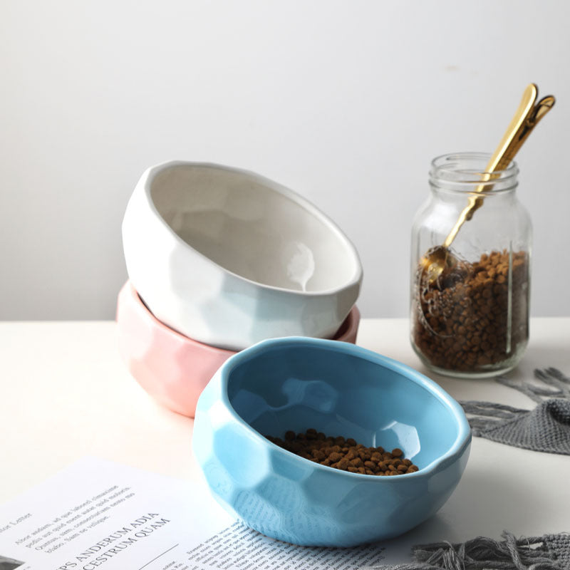 Purr-fect Cat Bowl and Bamboo Stand