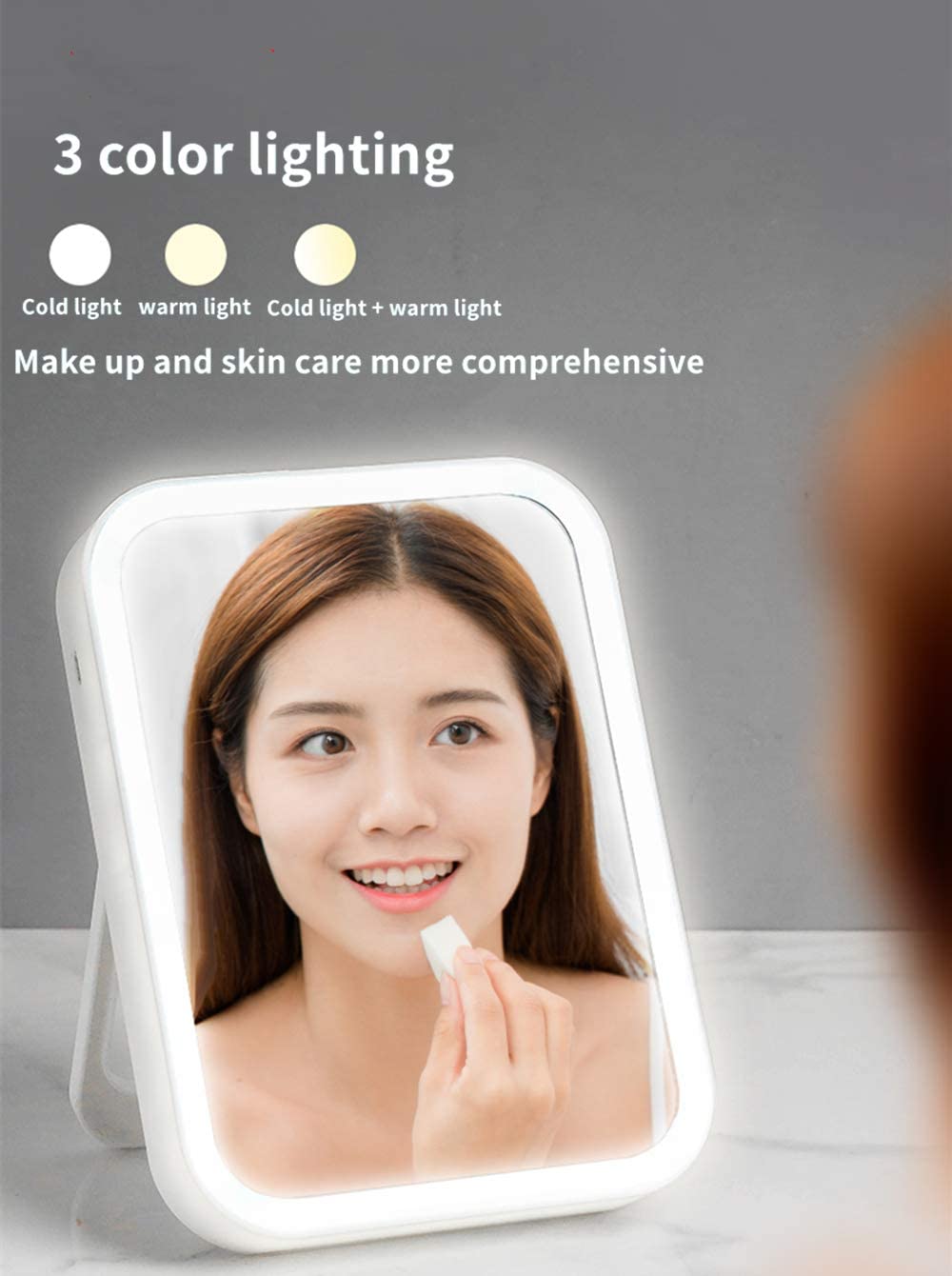 Rechargeable Lighted Makeup Mirror