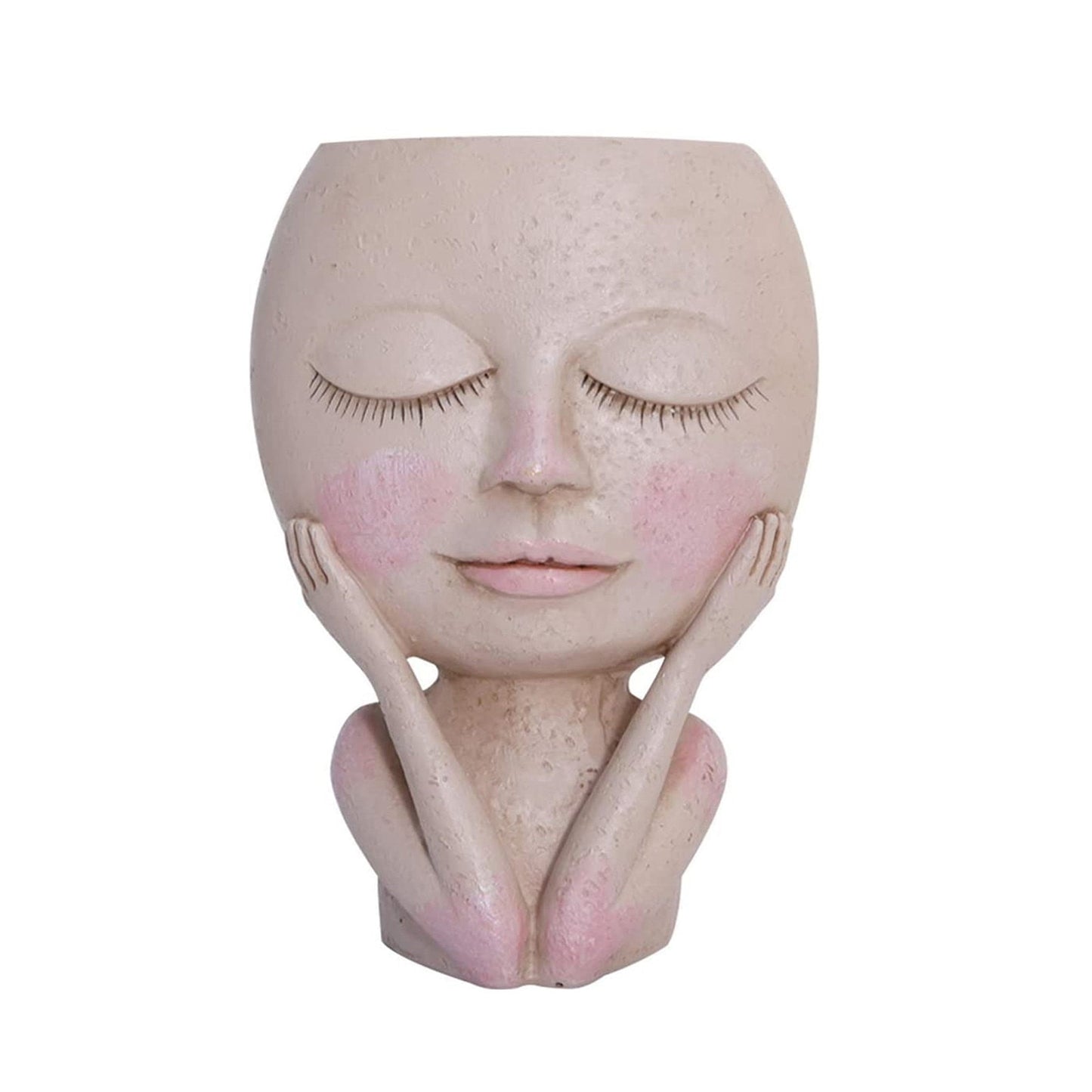 Girls Face Flower Planter