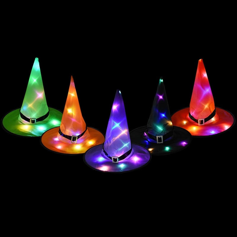 Witch Hat Decoration with LED Light