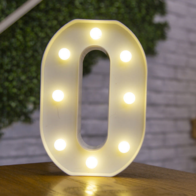 Alphabet Letter with LED Lights