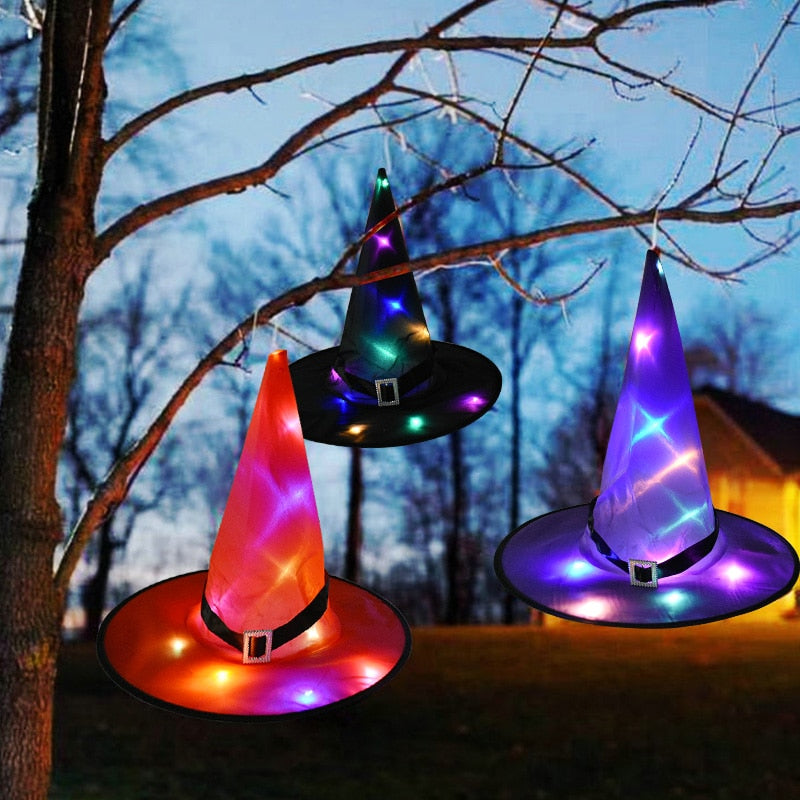 Witch Hat Decoration with LED Light