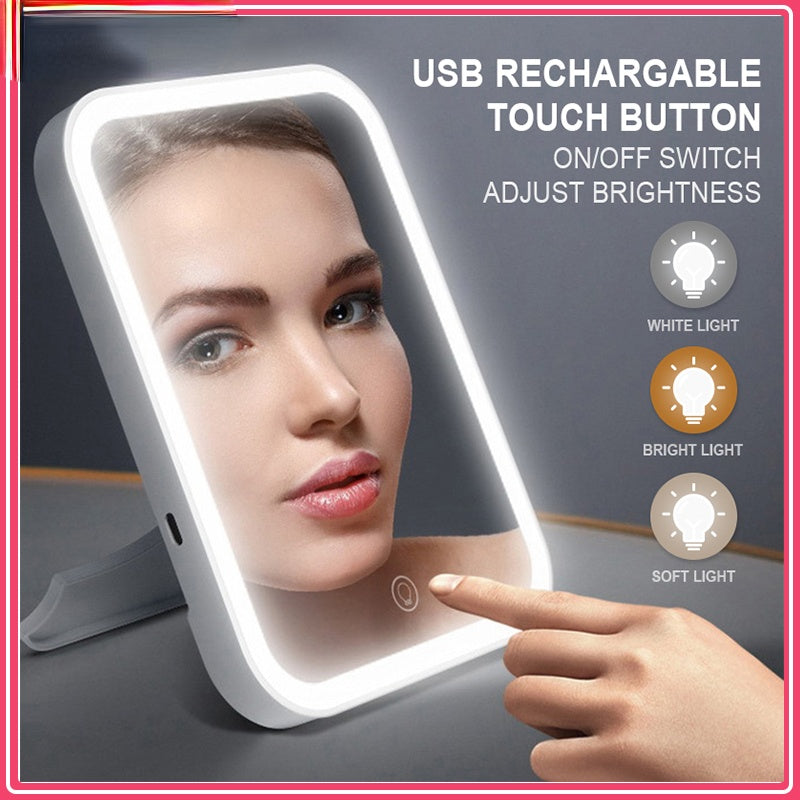 Rechargeable Lighted Makeup Mirror