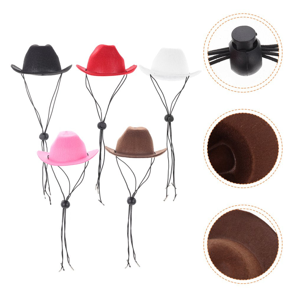 Cowboy Hats for Pets - Set of 5