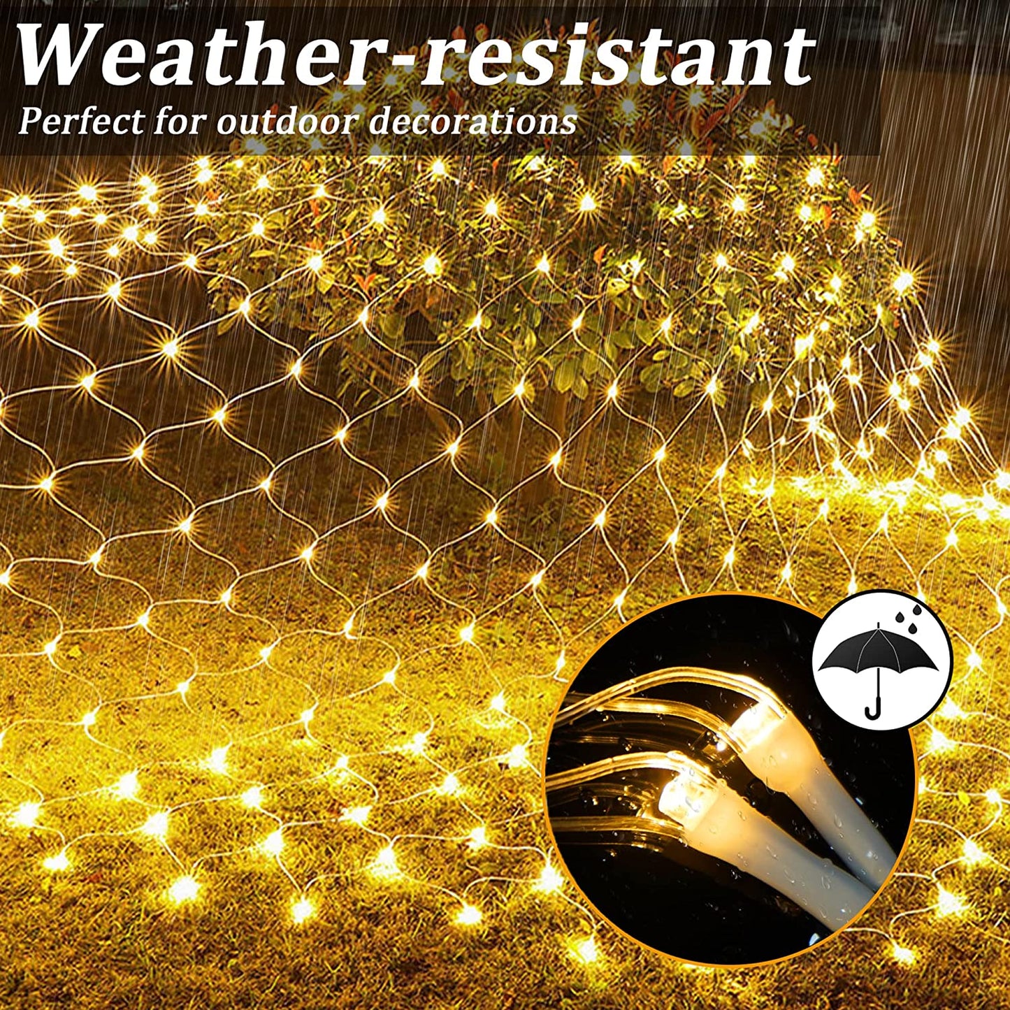 Solar Fairy Lights Net Mesh