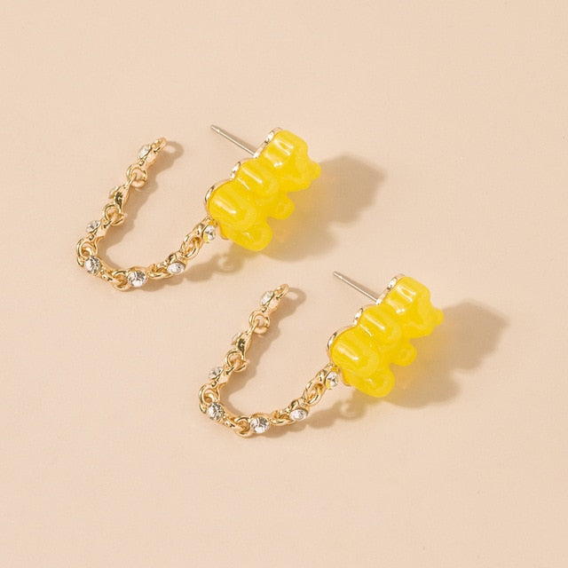 Gummy Bear Acrylic Earrings