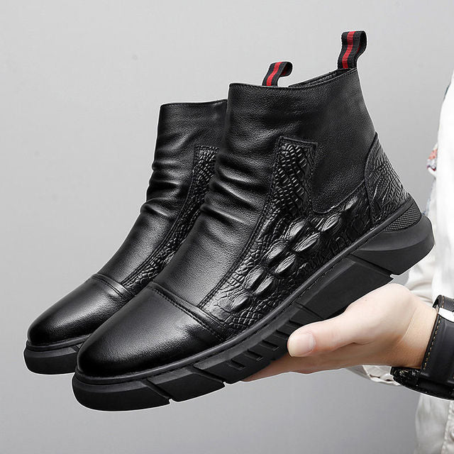 Thick-soled Men's High-top Shoes