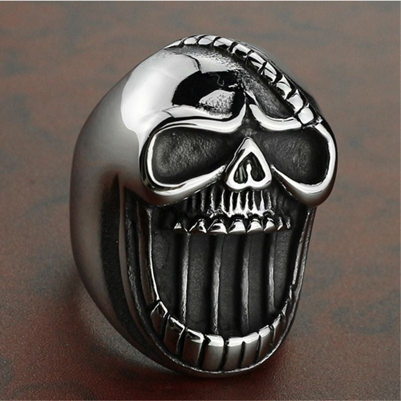 Punk Bottle Opener Skull Ring