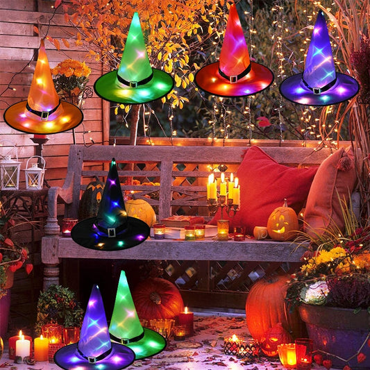 Witch Hat Decoration with LED Light