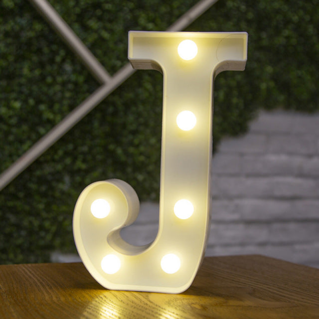 Alphabet Letter with LED Lights